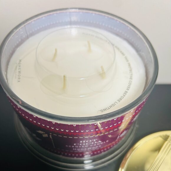 HomeWorx by Slatkin Hot Cocoa 4-Wick 18oz Candle NEW - Picture 3 of 4